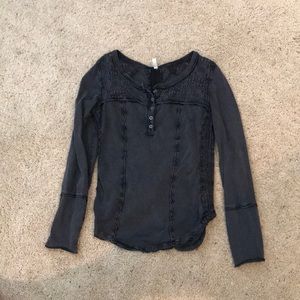 Free people Light black long sleeve
